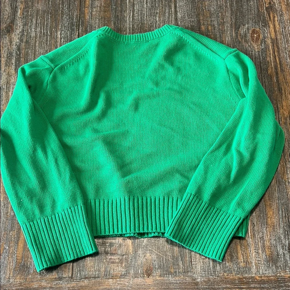 LOVE Crewneck Sweater in Emerald Green Golf Clubs